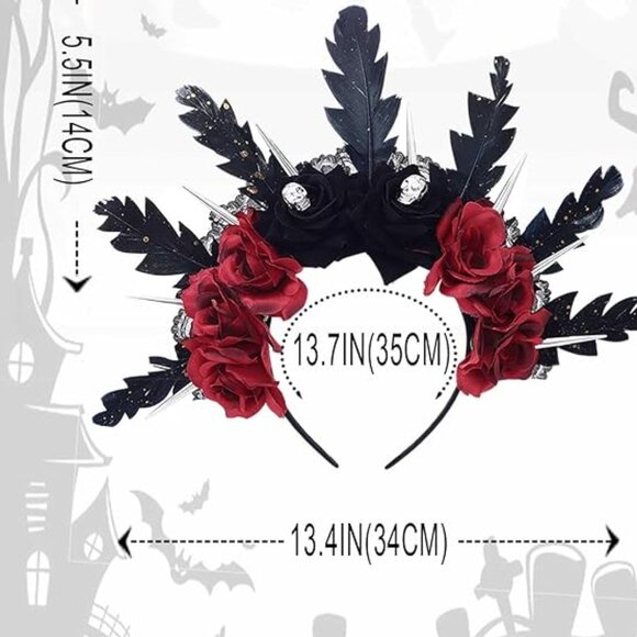 Halloween Flower headband main image 5